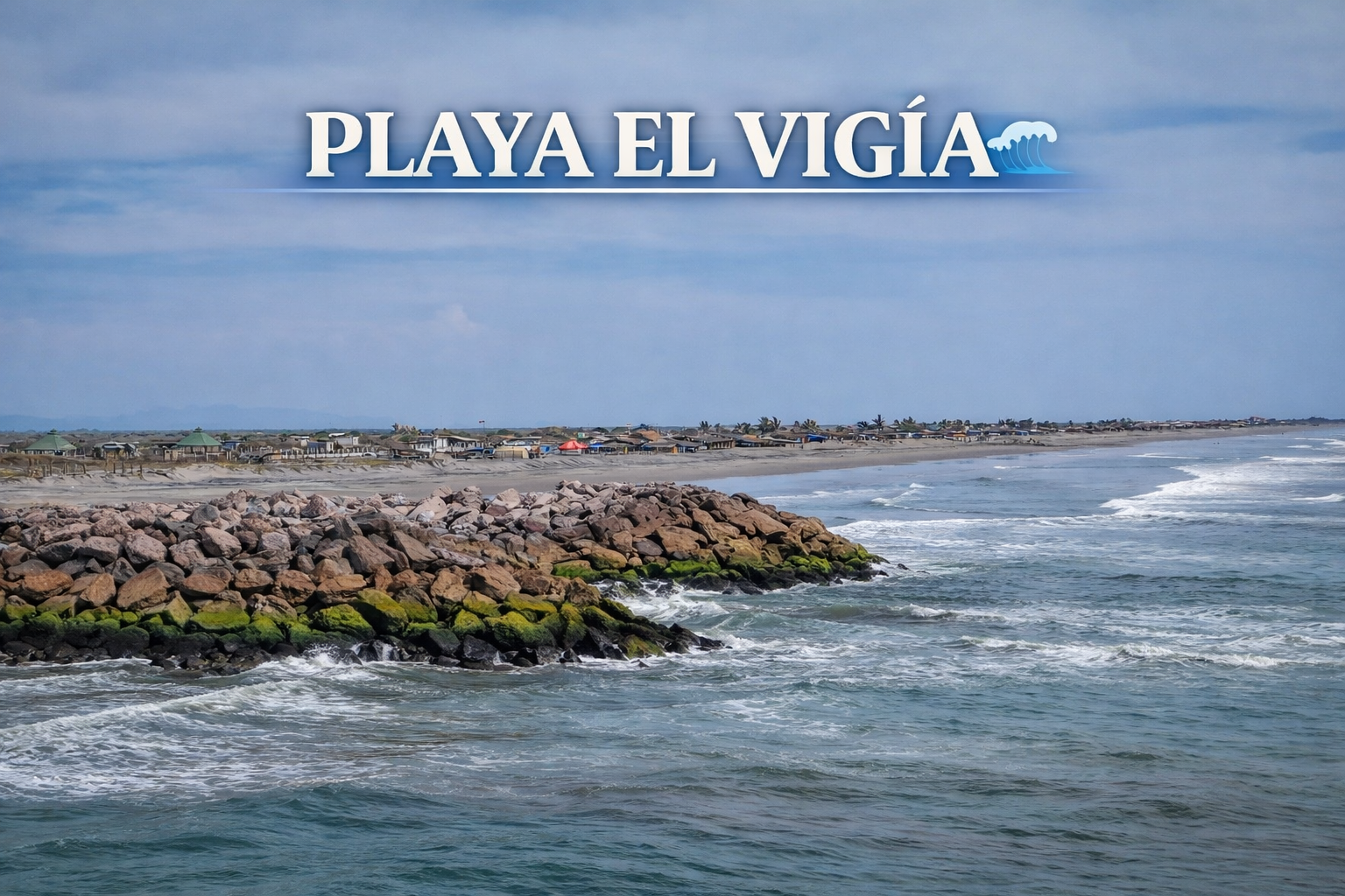 Playa El Vigía desde las alturas
